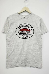 1T0840■ウエアハウス フェルトプリント 半袖Tシャツ WAREHOUSE