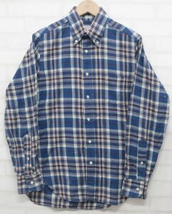 6T8696■INDIVIDUALIZED SHIRTS スタンダードフィット 長袖BDチェックシャツ インディビジュアライズドシャツ