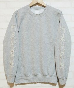 5T2748■Sasquatchfabrix. HERAHERA SWEATSHIRT ダメージ加工スウェット サスクワッチファブリックス