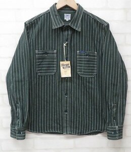 7T3467■倉敷天領デニム TDS024 13.5ozセルビッチ オリジナルウォバッシュワークシャツ TENRYO DENIM