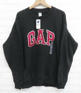 6T9135■未使用品 GAP デカロゴ刺繍スウェット 韓国製 ギャップ