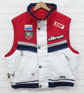 6T4056■ellesse フランス代表モデル リバーシブルベスト ゴールドウィン 日本製 エレッセ タグホイヤー