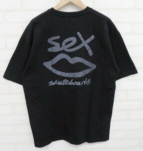 6T4727【クリックポスト対応】 SEX SKATEBOARDS 半袖ロゴTシャツ セックススケートボード