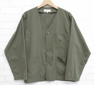 6T9757■B:MING by BEAMS ドットエア ノーカラーラペルジャケット ビームス