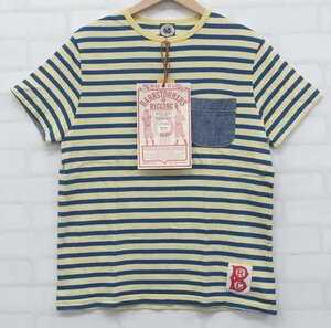 6T3297【クリックポスト対応】BARNSTORMER Mariner Border Striped Practice T-shirts バーンストーマーズ 半袖ボーダーストライプTシャツ