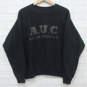 6T6451■sportswear 70s80s A.U.C ラグランスウェット USA製 スポーツウェア ビンテージ