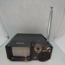ジャンク National ナショナル レトロ ポータブル白黒テレビ TR-4010 1980年製 匿名配送_画像1