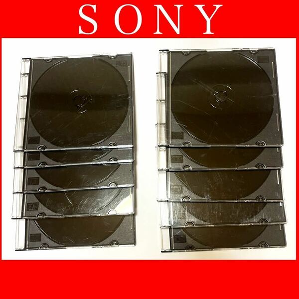 SONY CD-R ディスク CDケース セット ソニー 薄型 CD収納 ケース DVD収納 ソニー　CD DVD Blu-ray 空ケース スリム ケース まとめ売り