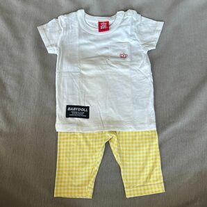 BABYDOLL UNIQLO 男の子 半袖 上下セット 半袖Tシャツ Tシャツ 80cm ベビー 着替え まとめ売り