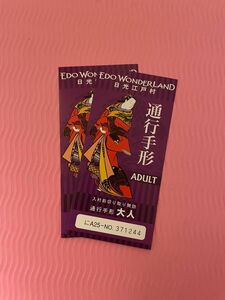 EDO WONDERLAND 日光江戸村チケット 前売券2枚