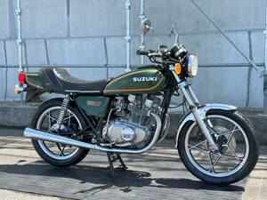 超極上GS400 モスGreen!! engine絶good condition!! 状態最高!! Suzuki SUZUKI engine実働 動画Yes 旧vehicle絶版vehicle GS425 GS750 GSX400