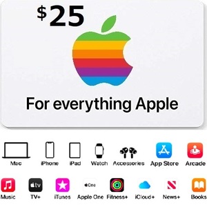 USA версия apple Gift Card $25 card iTunes Apple подарок карта 25 доллар минут Северная Америка код доставка 