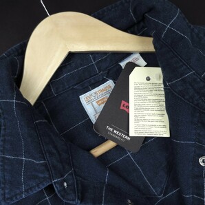 新品★Levi’s/リーバイス/STANDARDデニムウエスタンシャツ857/058紺ウインドペン/【XL】【JP size XXL】の画像2