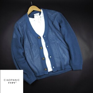  new goods * Ciaopanic tipi-/CIAOPANIC TYPY/ spring thing low gauge cardigan 205A1/ blue /[M]