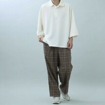 新品■タケオキクチ/オーバーサイズWカラーポロシャツ405/002白/【L】_画像10