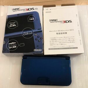 訳あり　動作品　new NINTENDO 3DSLL メタリックブルー RED-001 任天堂 