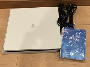 動作良好　美品　SONY PS4 本体 CUH-2100A ホワイト 薄型 FW10.50 プレイステーション4 配線付き