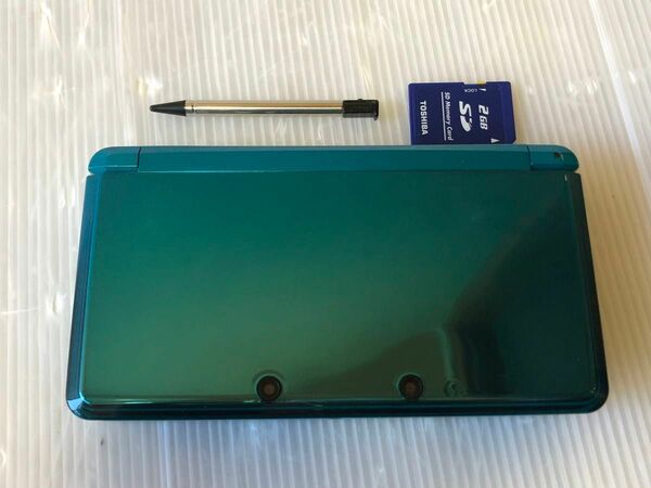 動作良好　概ね美品　動作良好　ゲーム ニンテンドー3DS 本体 CTR-001 アクアブルー 