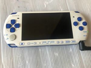 動作確認済みゲーム PSP-3000 ホワイトブルー　電池蓋なし 本体のみ