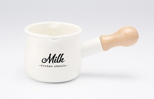 ホーロープチミルクパン「Milk」 Lilly White LW-204(0773201)