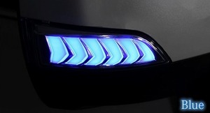 AVEST VerticalArrow ドアミラーウインカー クローム×ブルーLED AV-027-B スバル WRX STI VAB 2014年08月～