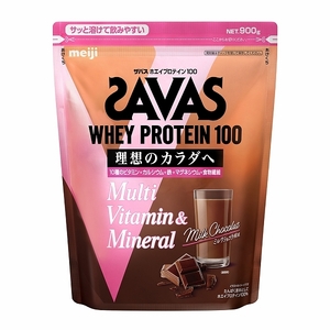 ザバス(SAVAS) ホエイプロテイン100 マルチビタミン＆ミネラル 900g ミルクショコラ風味 2633070