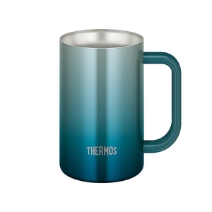 サーモス/THERMOS 真空断熱ジョッキ ブルーグリーン 600ml 食洗機OK JDK-601C(BLGR)