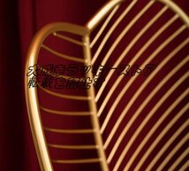 新発売 シングルソファ アームチェア リビングチェア ラウンジチェア オオバコの葉 高弾性スポンジ 椅子 家具 装飾品 F1590_画像4