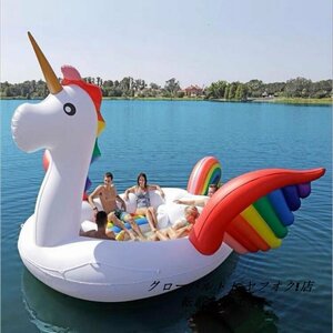  new goods recommendation * high quality * beautiful goods water super big inflatable Unicorn 6 person for float bo-D5