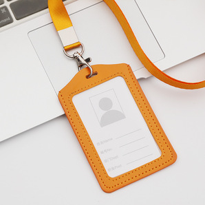 パスケース オレンジ 縦