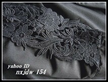 ◆Rose◇L～2L～3L～4L・大人フェミニン♪クロシェレースのお袖が素敵・綿ローンのシャツチュニック/ブラック_画像5