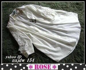 *Rose*L~2L~3L~4L* adult femi person! cloche race. . sleeve . wonderful * cotton loan. shirt tunic / eggshell white 