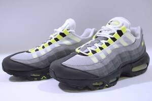 本物/2020年 NIKE AIR MAX95 OG 超希少サイズUS10/28cm イエローグラデ 2度使用の極美品 完全復刻版/最終リリース jordan1 retro dunk sb