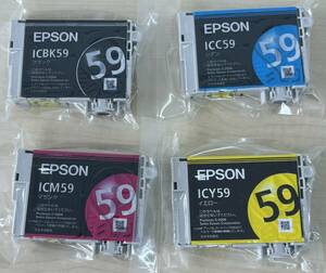 ☆★☆[エプソン（EPSON）] 純正インク IC59（BK/C/M/Y　4色セット）　※未開封・未使用品　☆★☆