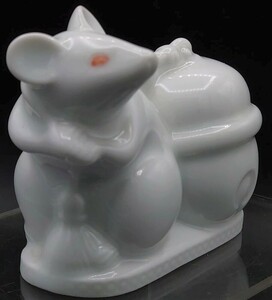 * writing ..* Showa Retro bell discount mouse ceramics made . equipped 