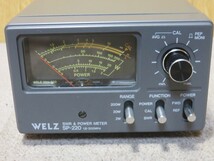 WELZ SWR POWER METER パワーメーター SP-220 1.8-200MHz　動作未確認_画像2