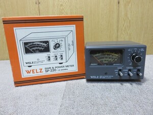 WELZ SWR POWER METER power meter SP-220 1.8-200MHz operation not yet verification 