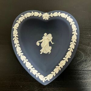 ウェッジウッド WEDGWOOD ジャスパー 小皿 飾り皿 陶器 ペールブルー