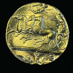 硬貨 古銭 ギリシャ 都市エペソス 狩猟の女神 アルテミス 戦車 絵銭 アンティークコレクション コイン 