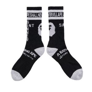 SAINT Mxxxxxx × BAPE AP_SOCKS/APE / BLK