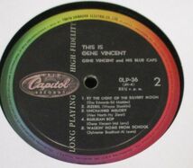 ## Gene Vincent And His Blue Caps This Is Gene Vincent # RARE JAPANESE 10 Inch LP '59 Capitol Records OLP-36_画像4