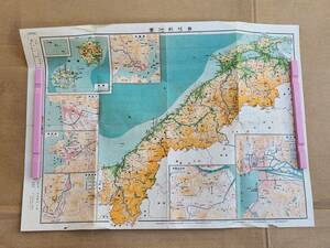 ６５　戦前　島根県　地図　古地図