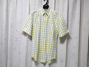 Ｌサイズ位◆《Paul Stuart ／ポールスチュアート》日本製◆半袖BDシャツ！(綿100％) ◆新品に近い！！