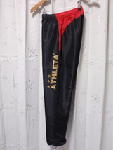 キッズ１６０cm◆《アスレタ／ATHLETA》◆薄い生地のロングパンツ！（黒赤)◆未使用！_画像6