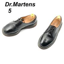 即決 Dr.Martens ドクターマーチン 23cm UK5 1461/59 メンズ レザーシューズ 3ホール プレーントゥ 黒 ブラック 革靴 皮靴 ビジネス_画像1