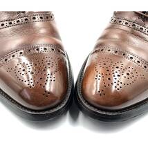 即決 ALDEN オールデン 26.5cm 8.5 913 メンズ レザーシューズ ストレートチップ 内羽根 茶 ブラウン 革靴 皮靴 ビジネスシューズ_画像9
