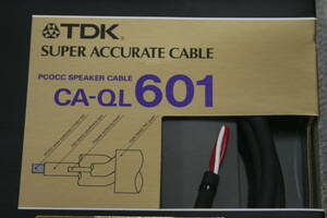 . number goods rare PCOCC line material. speaker cable 3m TDK CA-QL601 new goods 