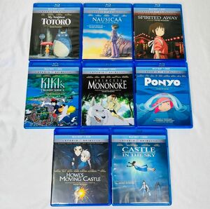 北米版ジブリ Blu-ray 8本セット　人気作品　ジブリ