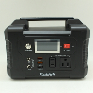 ▼ FlashFish E200 ポータブル パワー ステーション | 200W 151Wh/40800mAh ソーラーパネル 充電器 100W18V セット 動作品