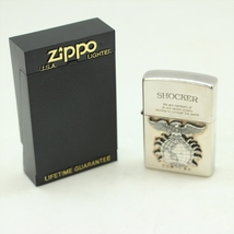 ★ ZIPPO ジッポ ジッポライター SHOCKER ショッカー 仮面ライダー 石森プロ 東映 シリアルNo.入 オイルライター_画像1